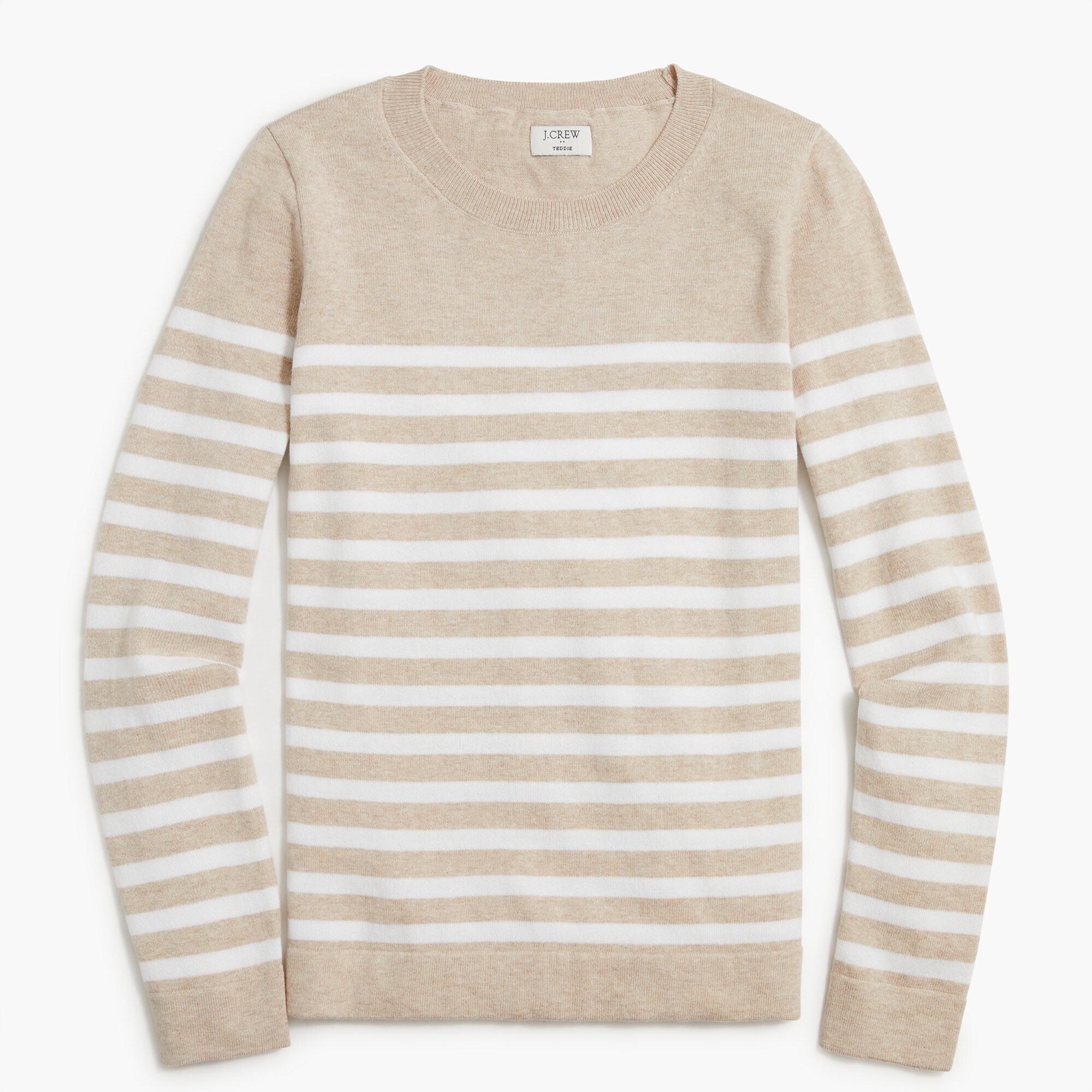 striped teddie sweater for women