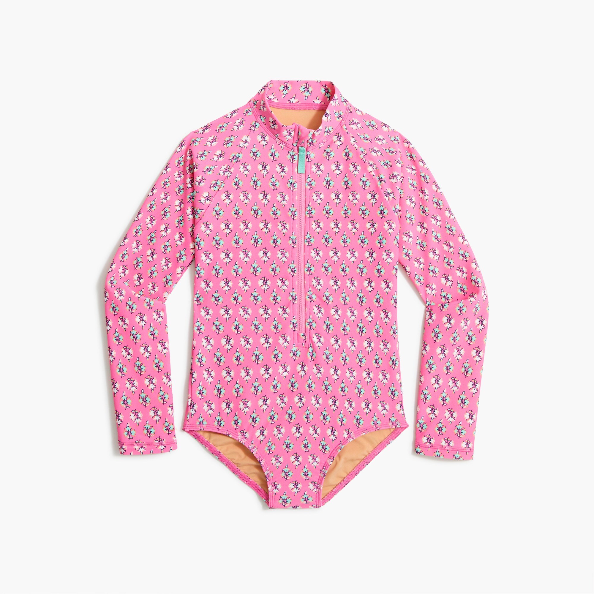 Girls' colorblock rash guard