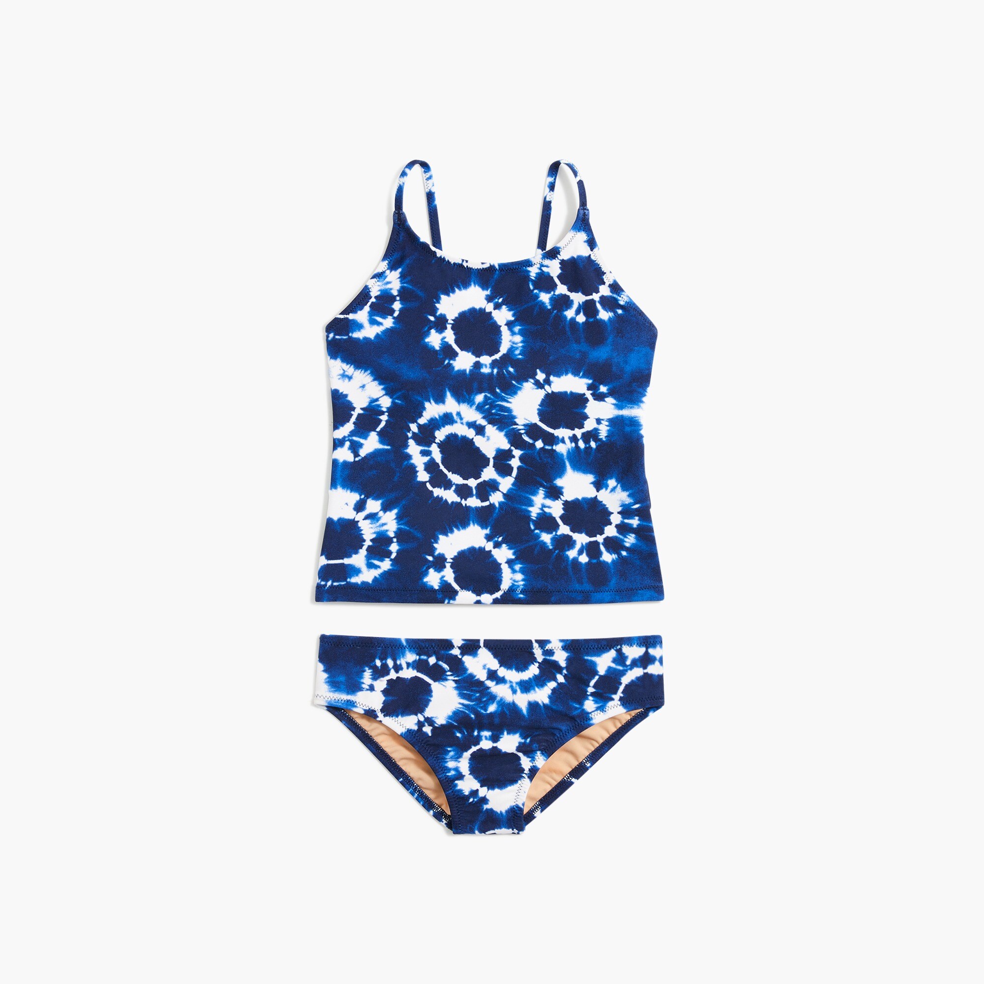 Girls' tie-dye tankini set