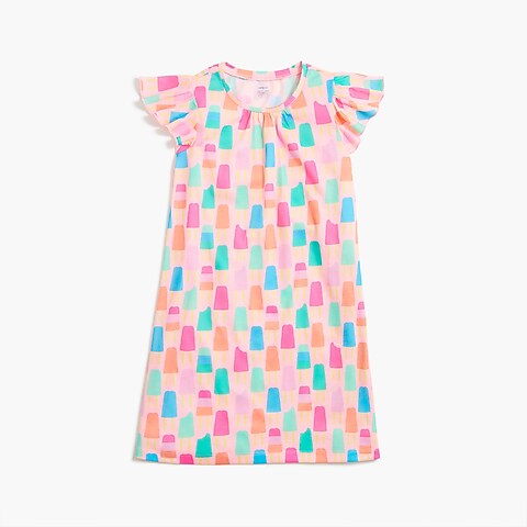 girls Girls' ruffle-sleeve popsicle nightgown