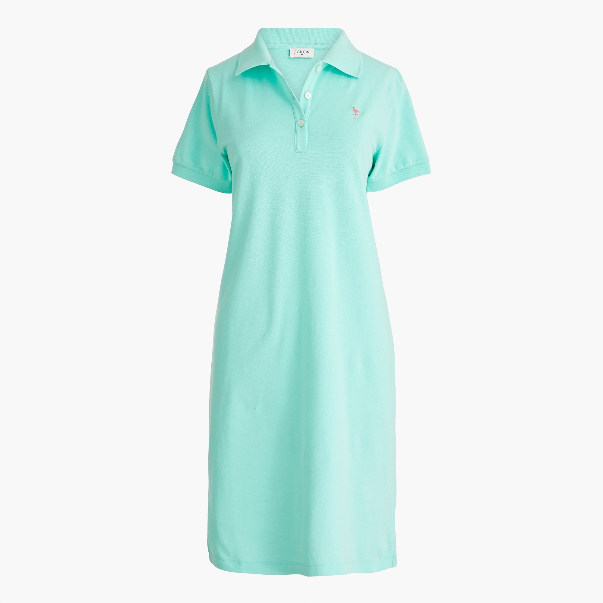 short-sleeve polo t-shirt dress for women