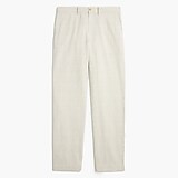 Straight-fit linen-cotton pant