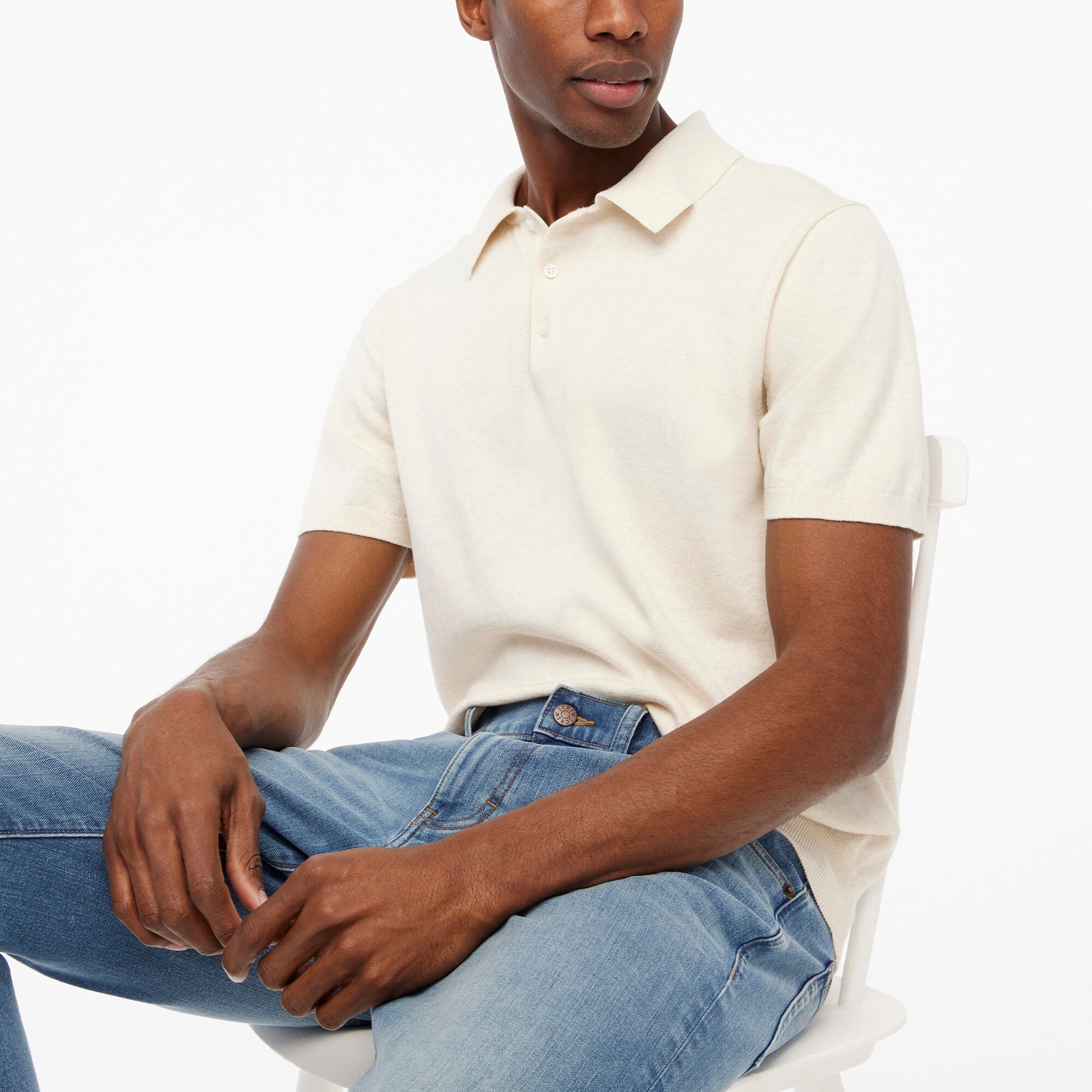 mens Cotton sweater-polo