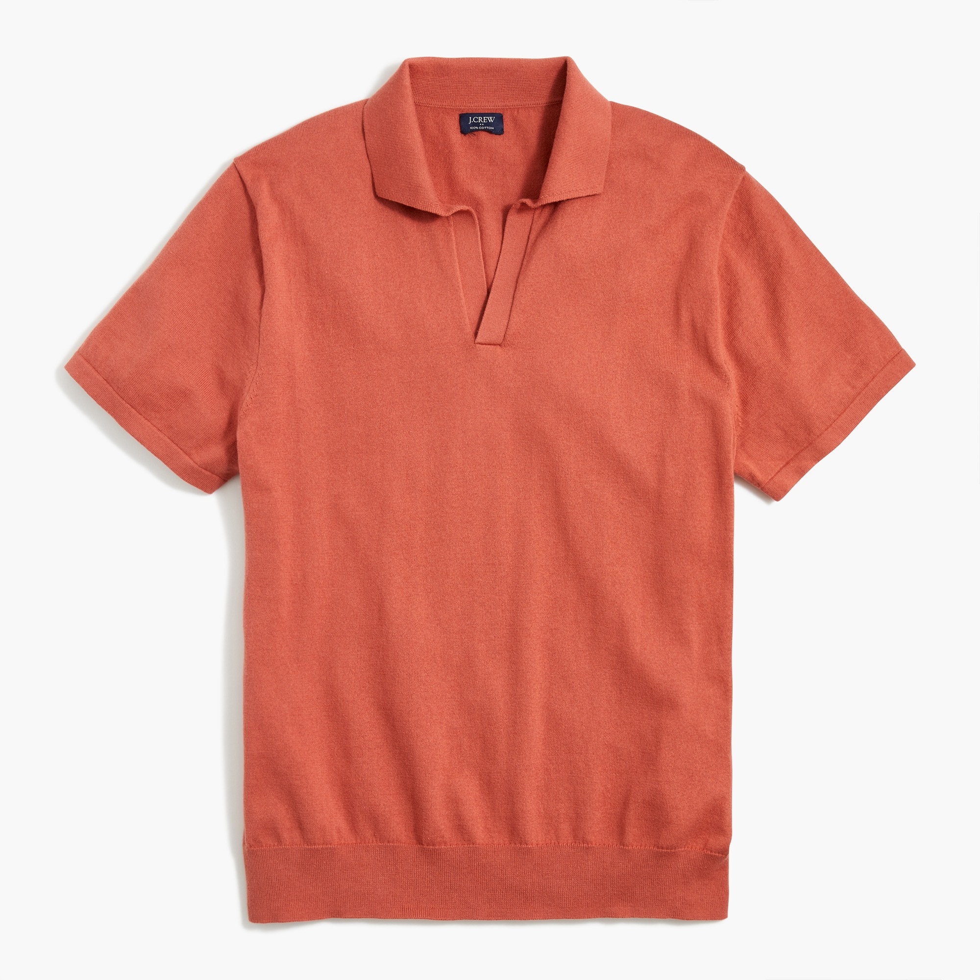 Knit polo shirt