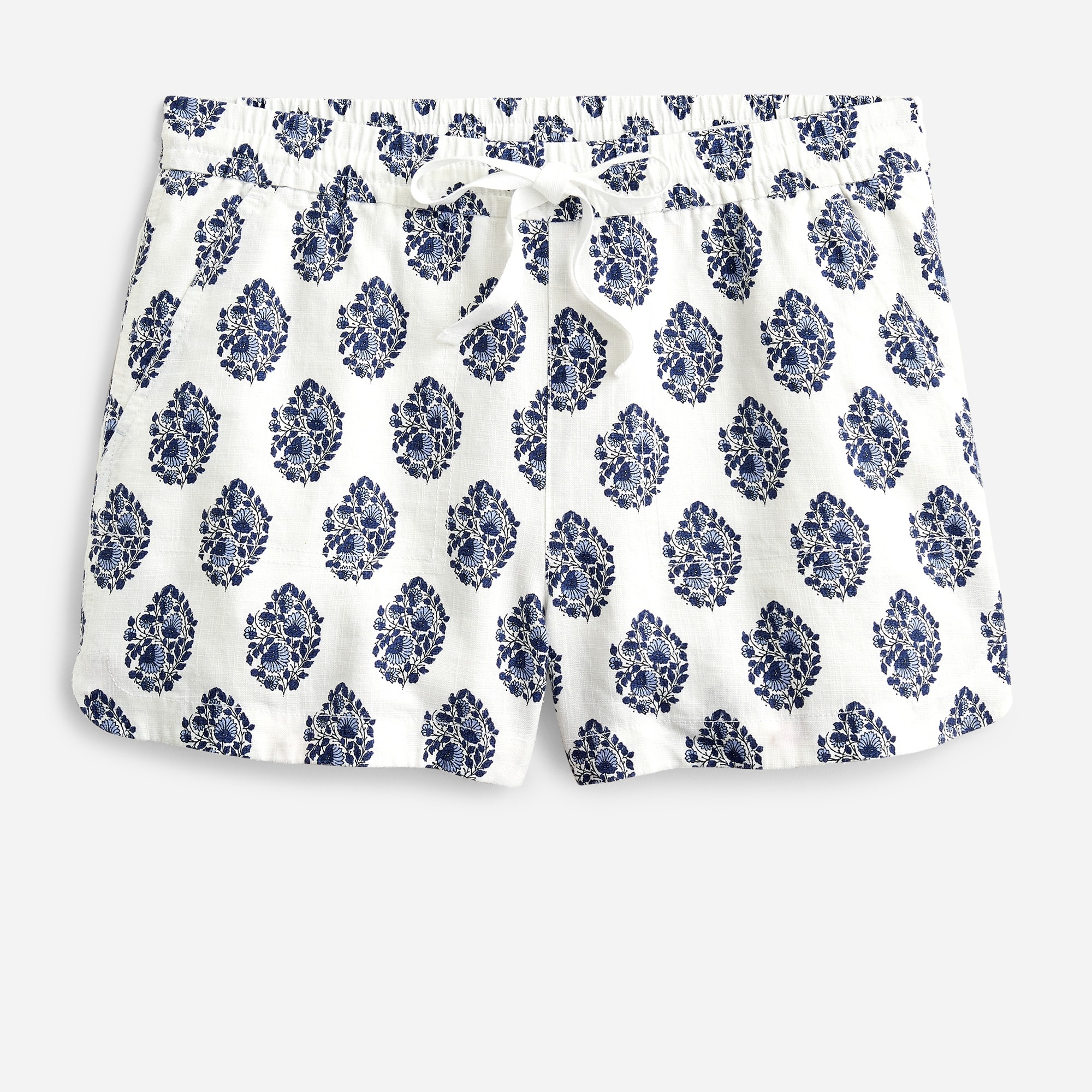 New Seaside Short In Gathered Floral Block Print For Women | J.Crew