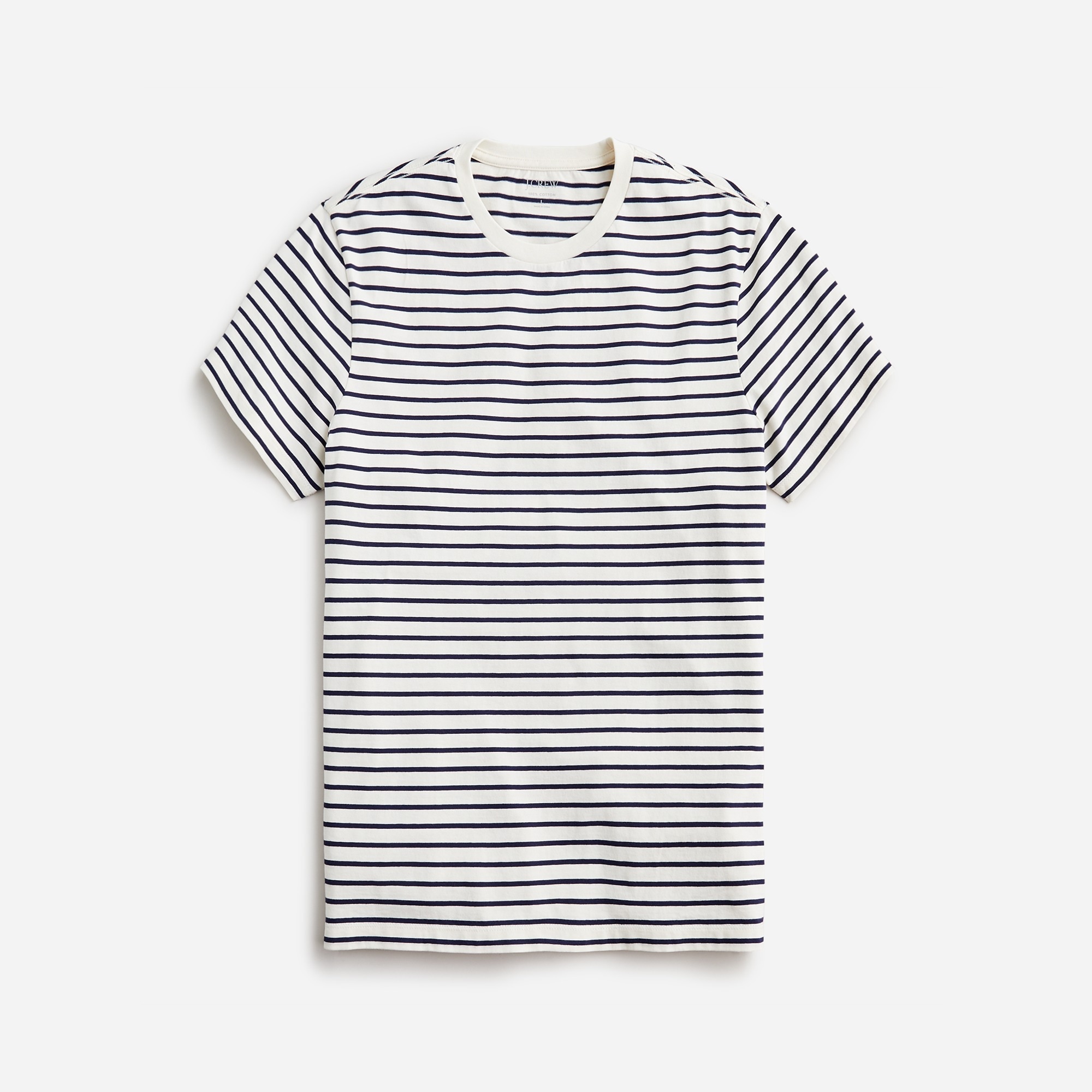 mens Cotton T-shirt in stripe