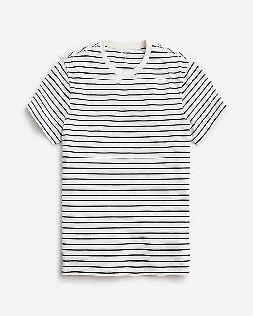 mens Tall cotton T-shirt in stripe