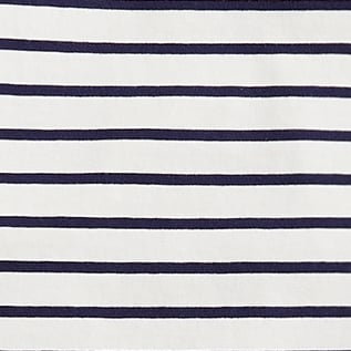 Tall cotton T-shirt in stripe IVORY NAVY