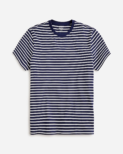 mens Tall cotton T-shirt in stripe