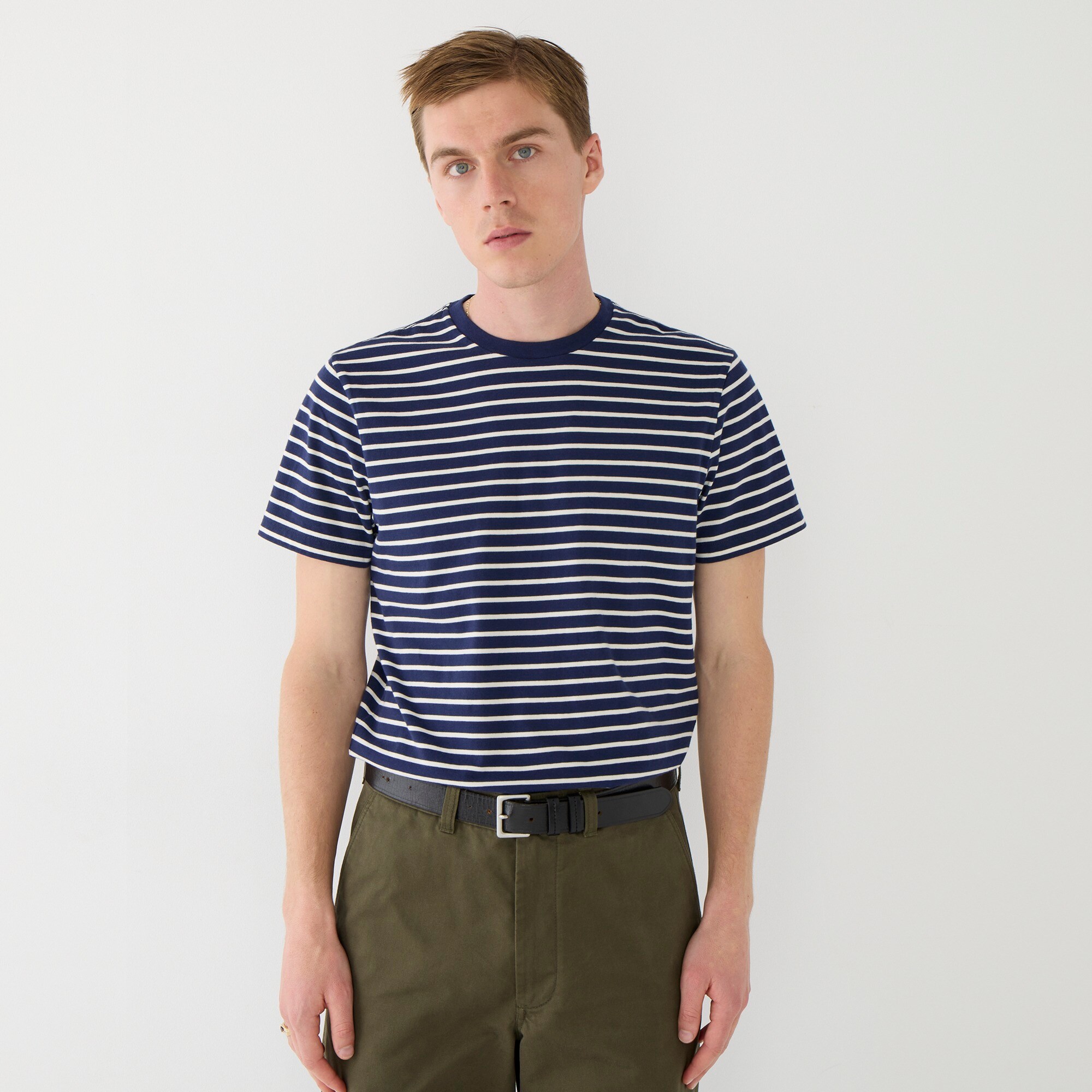  Tall cotton T-shirt in stripe