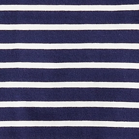 Tall cotton T-shirt in stripe NAVY IVORY