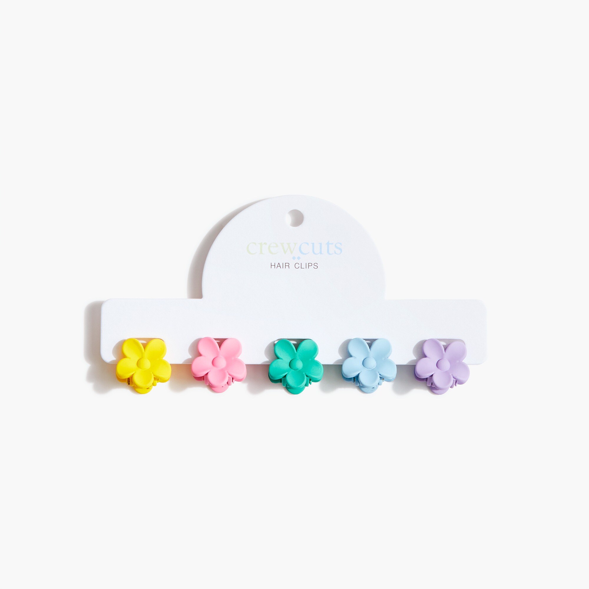 Girls' flower claw hair clips