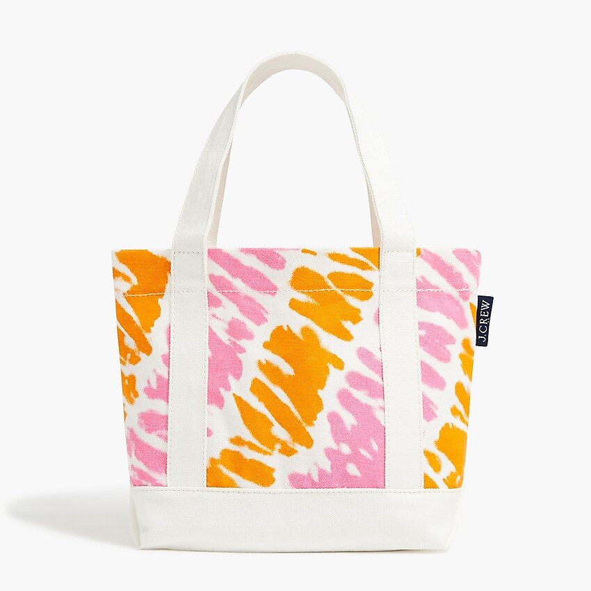 factory: girls' tie-dye tote bag for girls, right side, view zoomed