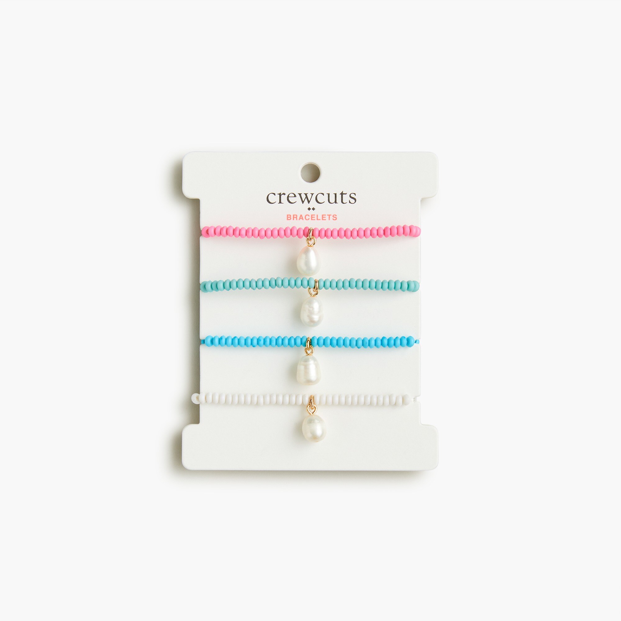 Girls' pearl bracelet set