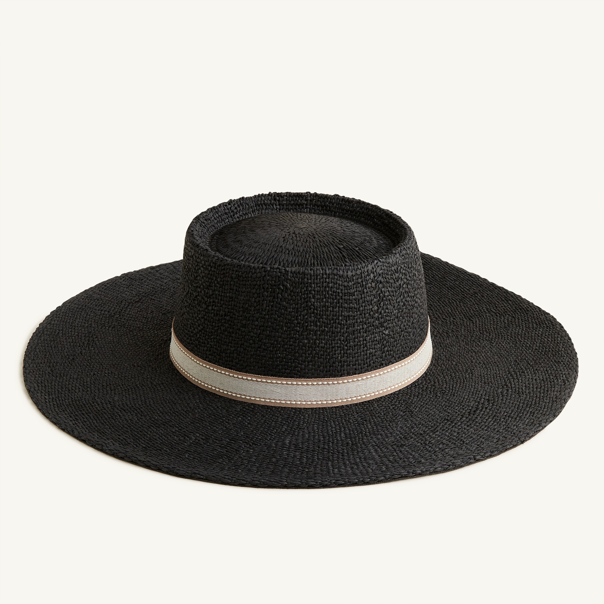 J.Crew Contoured-crown straw boater hat S/M BH866 Packable Straw Hat For Women | J.Crew main image 2