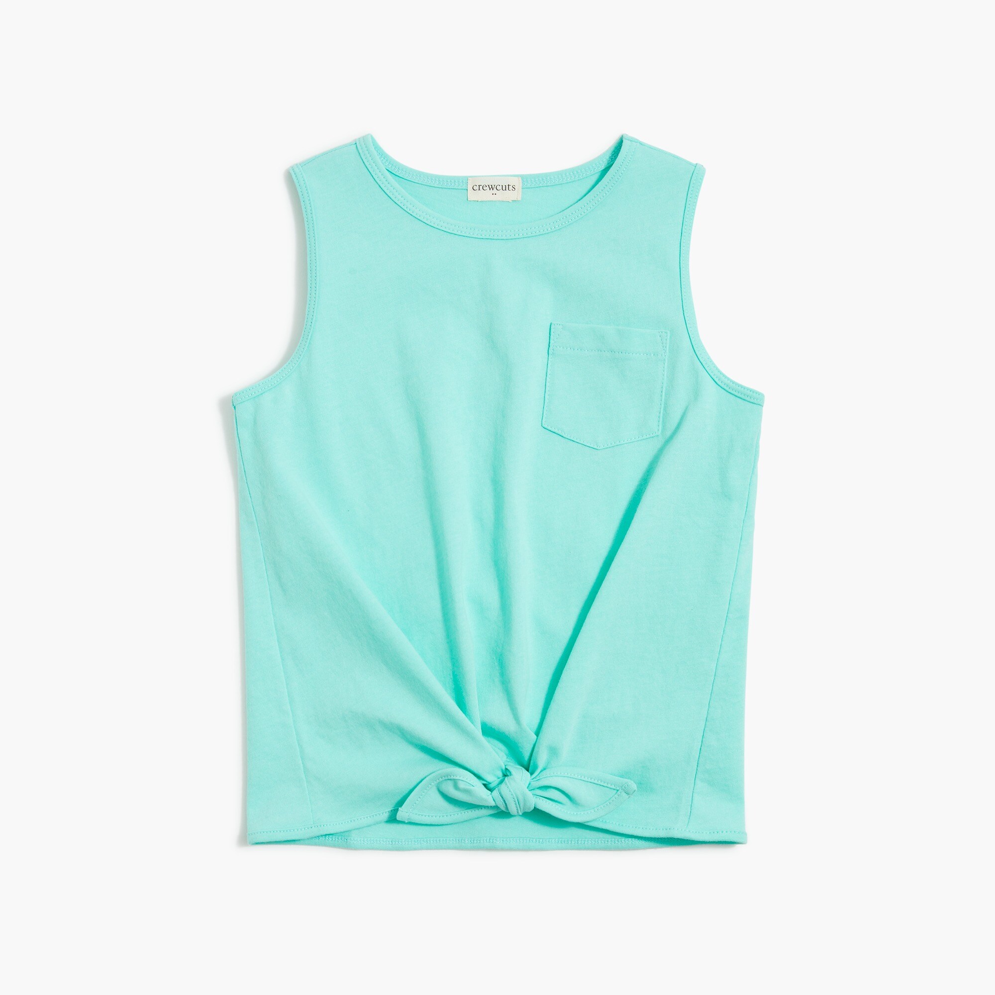 Girls' tie-front tank top