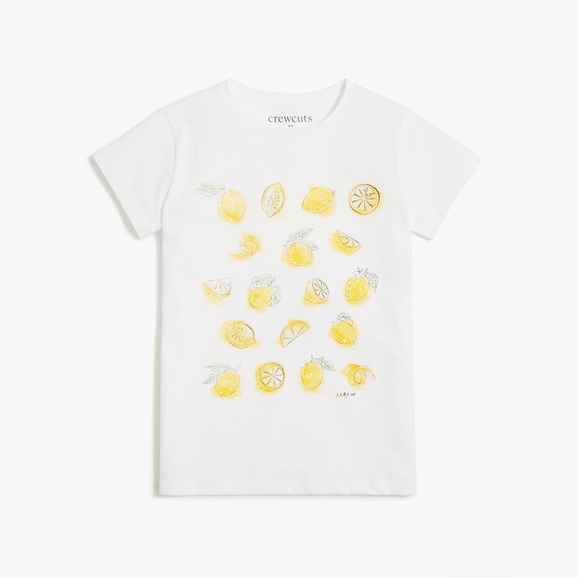 Girls' lemon graphic tee