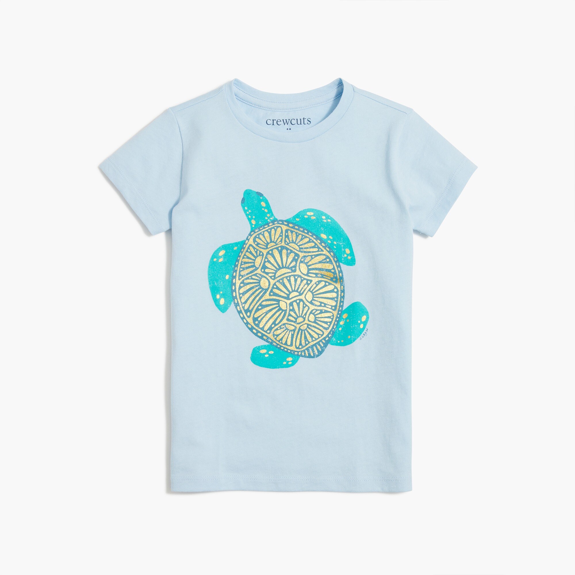 Girls' turtle graphic tee