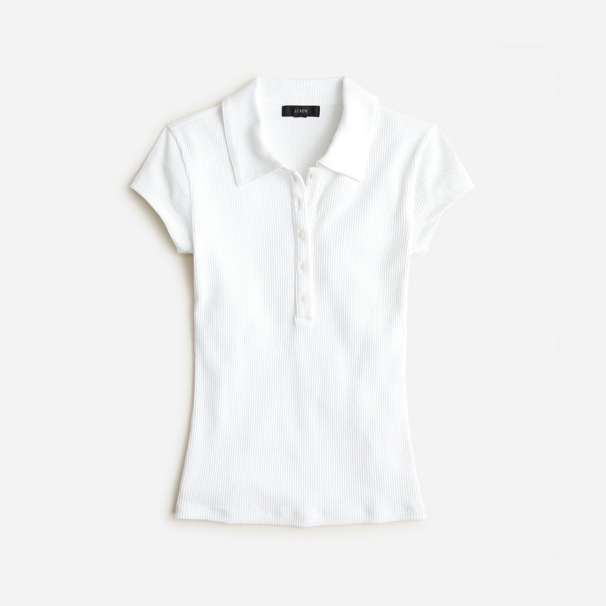 Vintage rib polo shirt