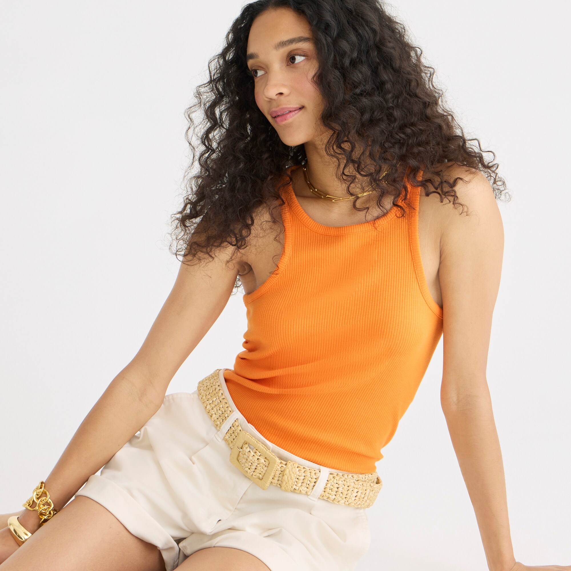 womens New favorite tank top in vintage rib