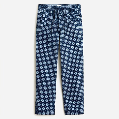 mens Pajama pant in printed cotton poplin