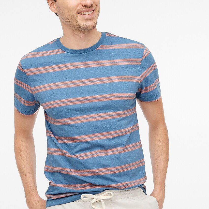 factory: slim striped tee for men, right side, view zoomed