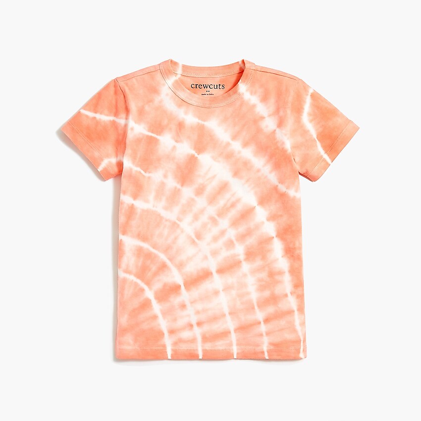 factory: boys' tie-dye tee for boys, right side, view zoomed