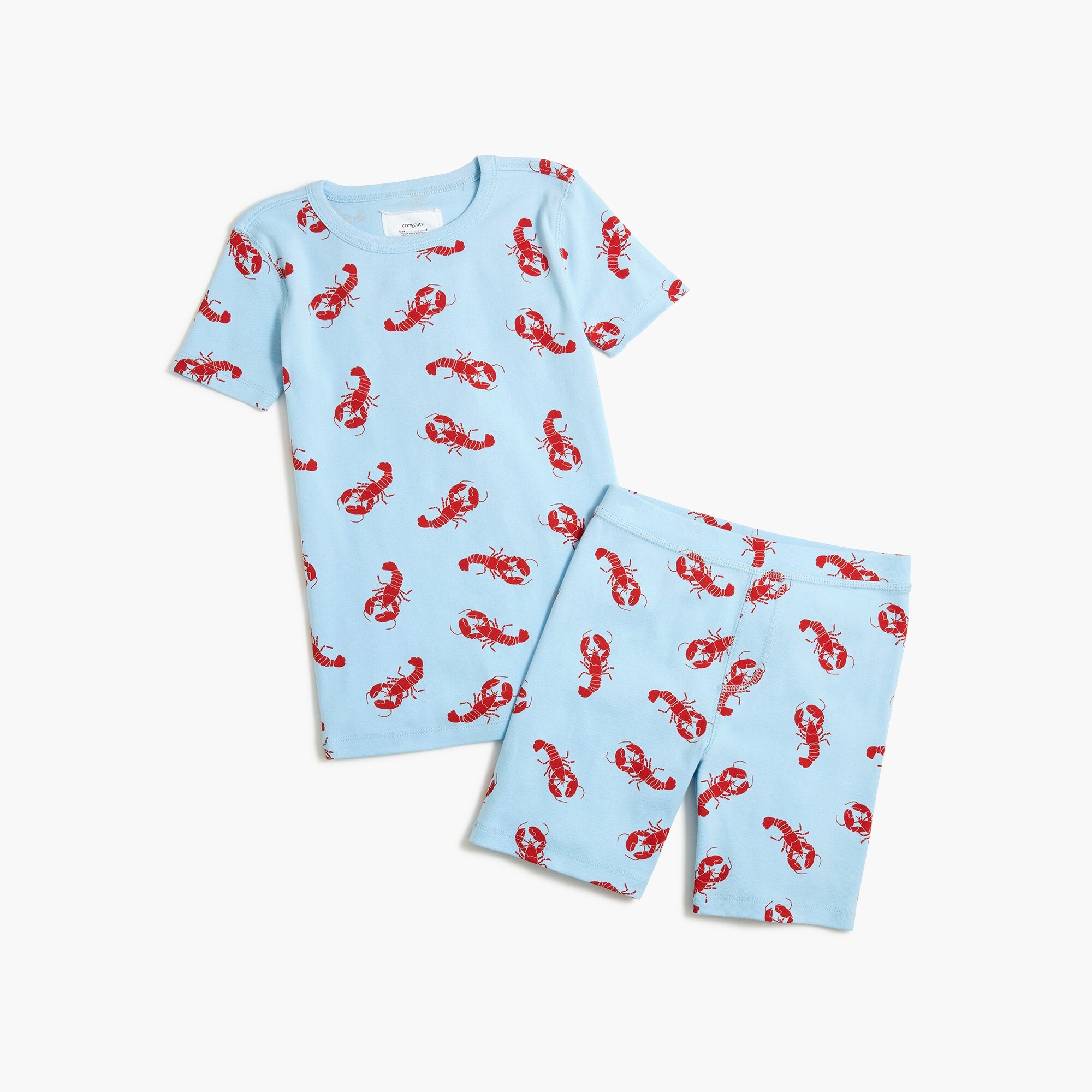 Boys' short-sleeve lobster pajama set