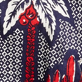 SQUARE DESERT NAVY RED