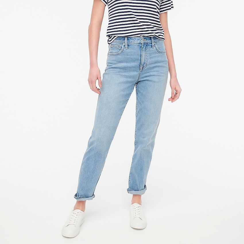 factory: classic vintage jean in all-day stretch for women, right side, view zoomed