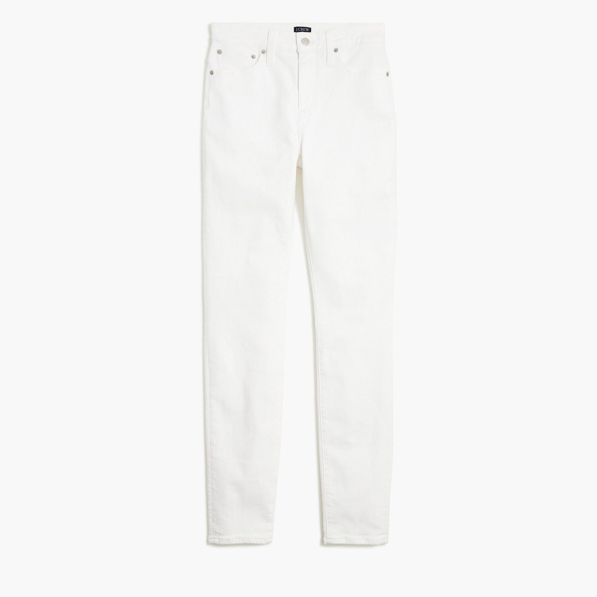 Curvy 10" high-rise white skinny jean in signature stretch