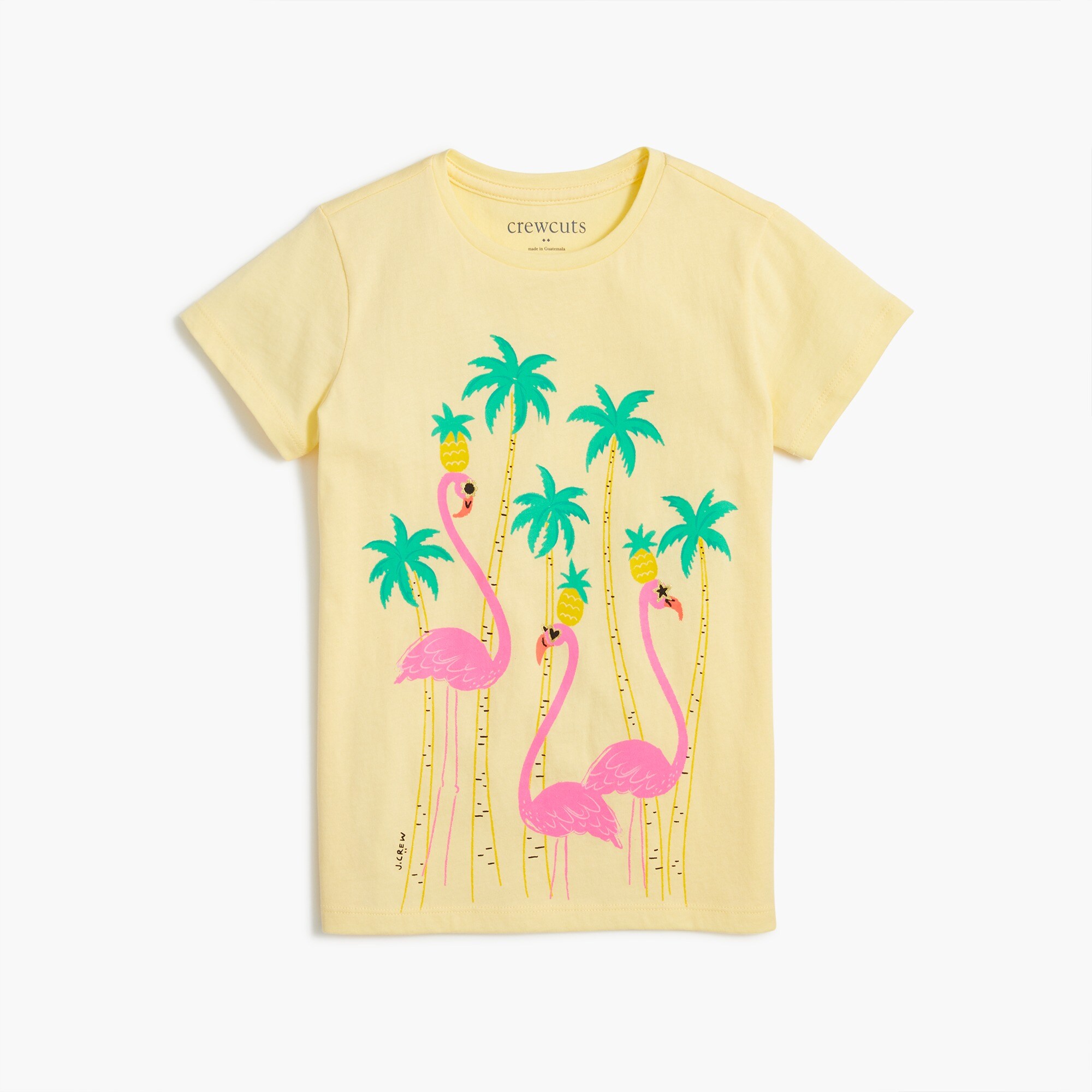 Girls' flamingo tee