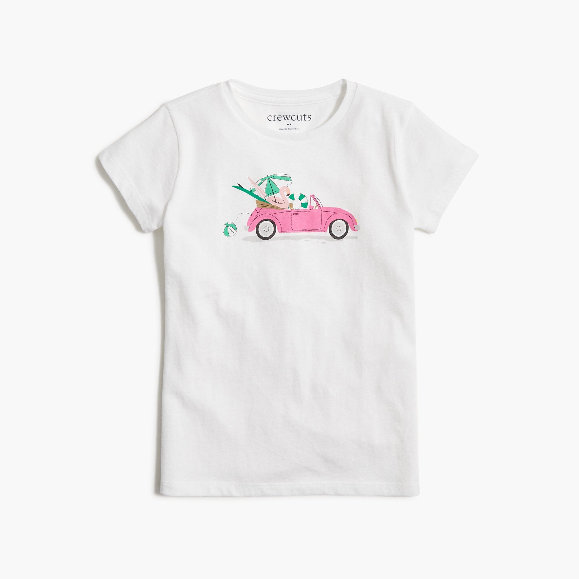 Girls' car graphic tee