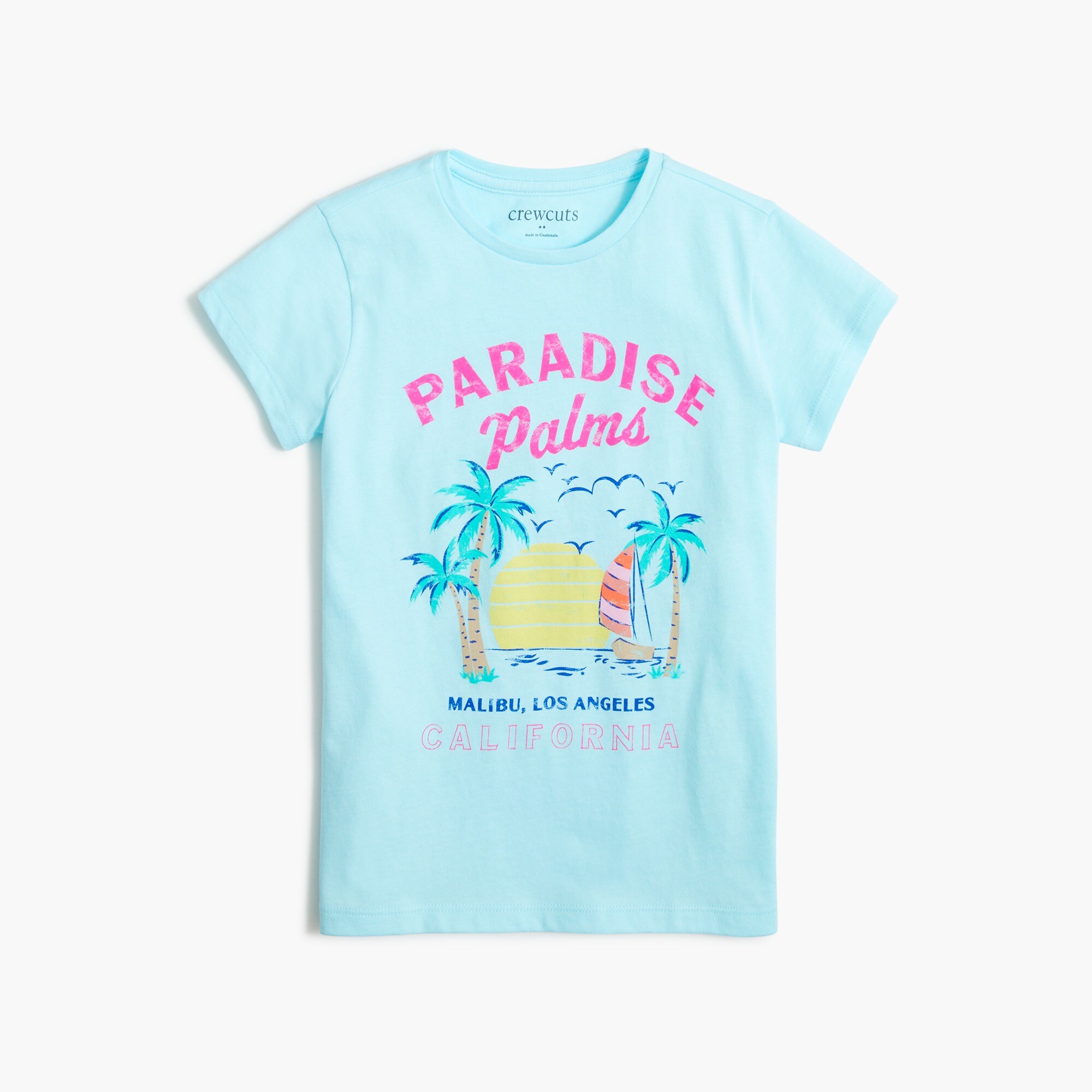 Girls' palms graphic tee