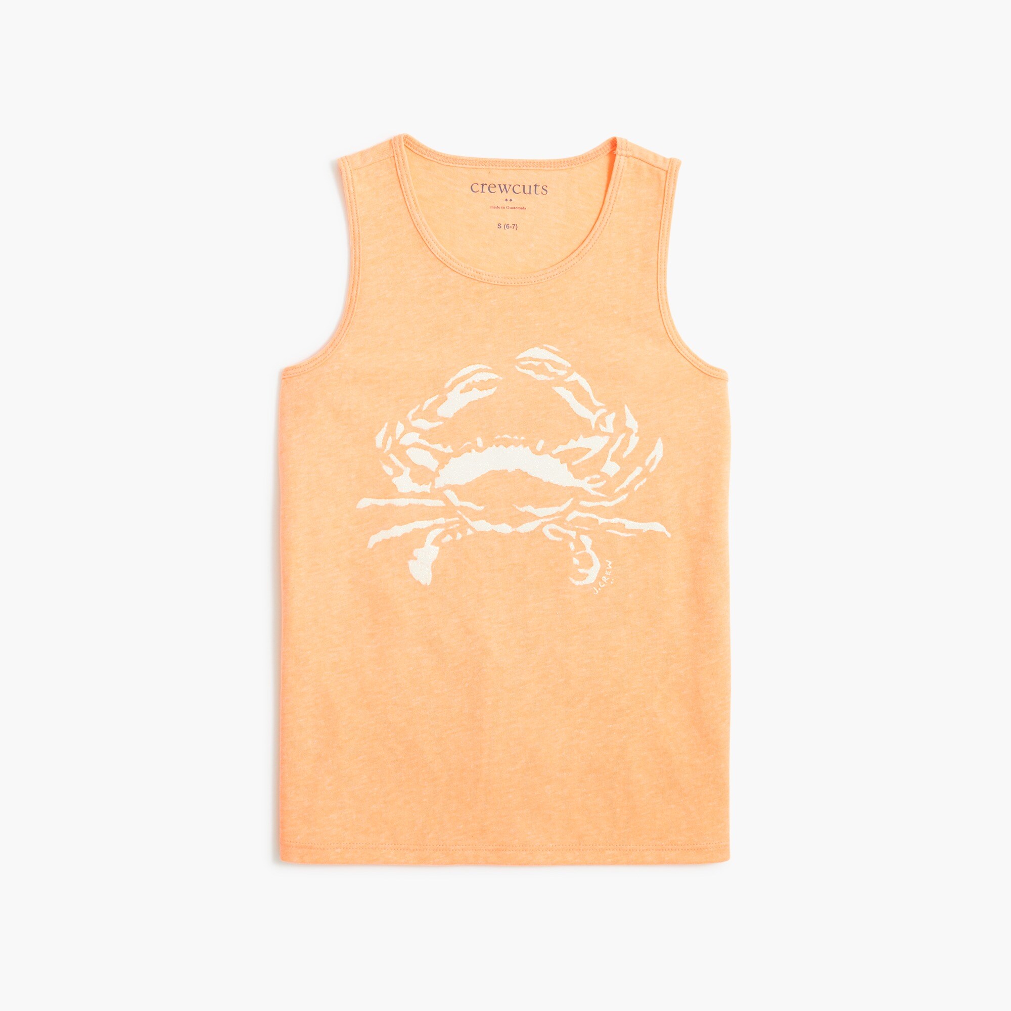 Girls' crab graphic tee