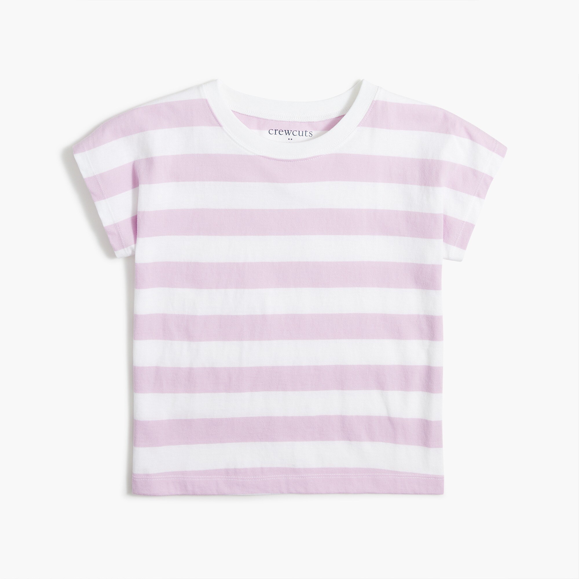 Girls' striped dolman tee