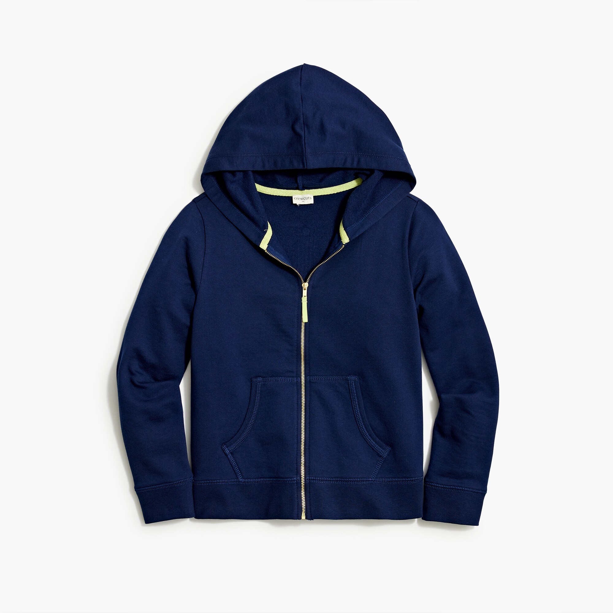  Girls' full-zip cotton-blend hoodie