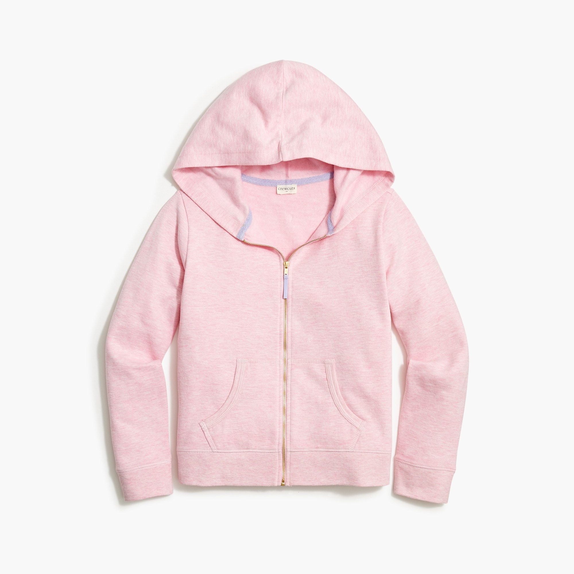  Girls' full-zip cotton-blend hoodie