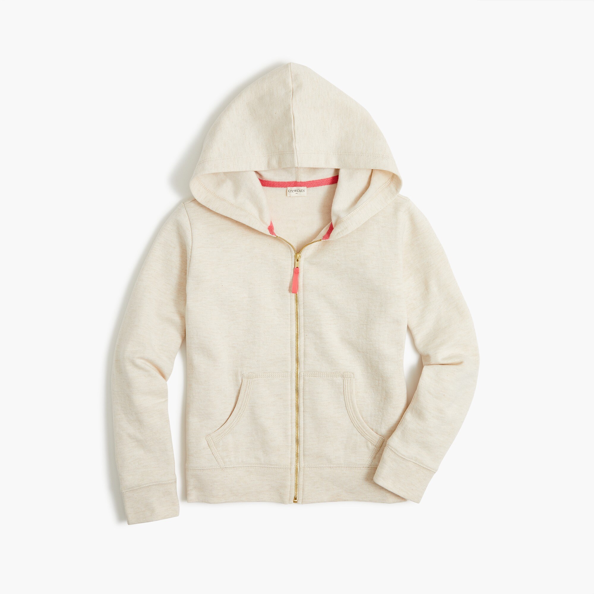 girls' full-zip cotton-blend hoodie for girls