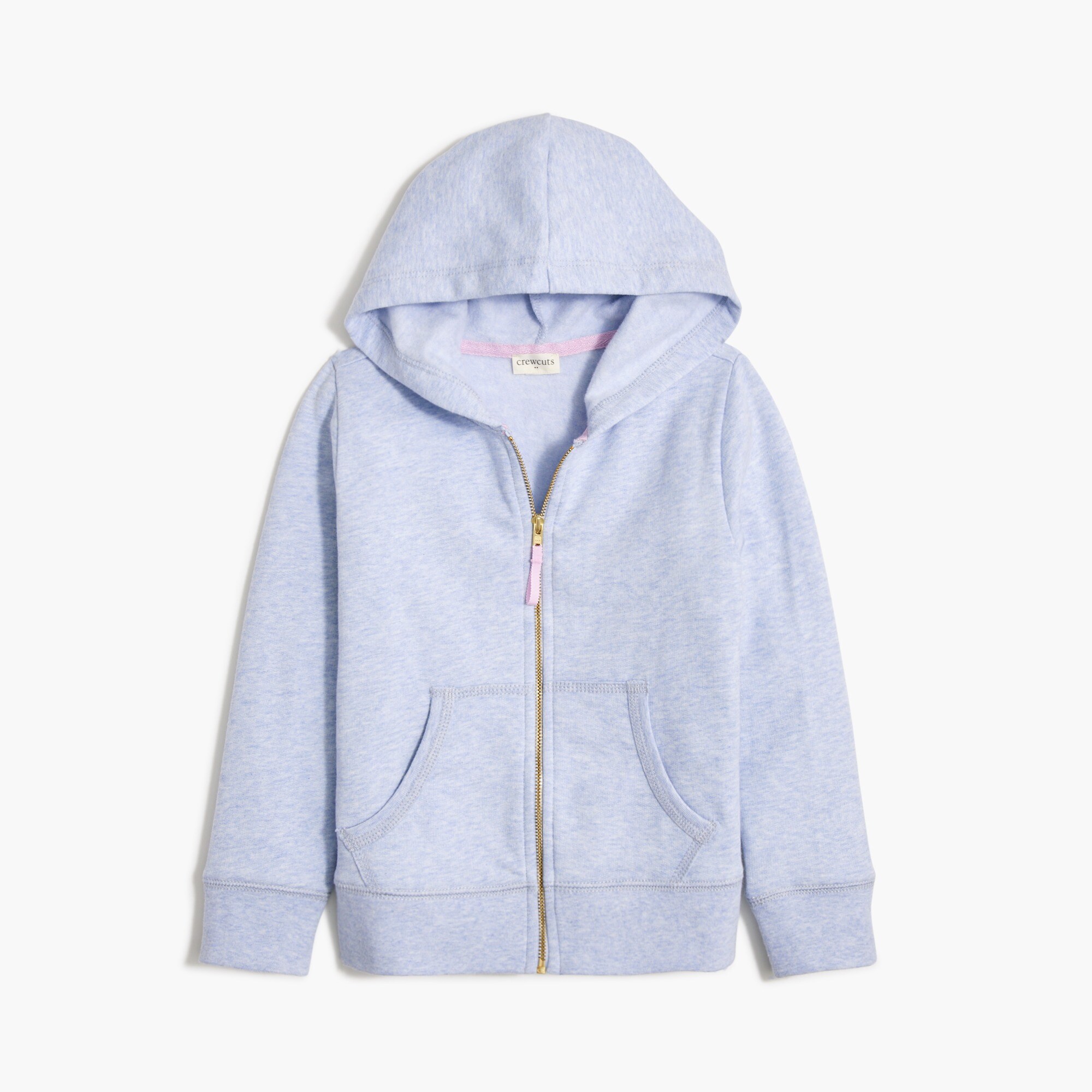  Girls' full-zip cotton-blend hoodie