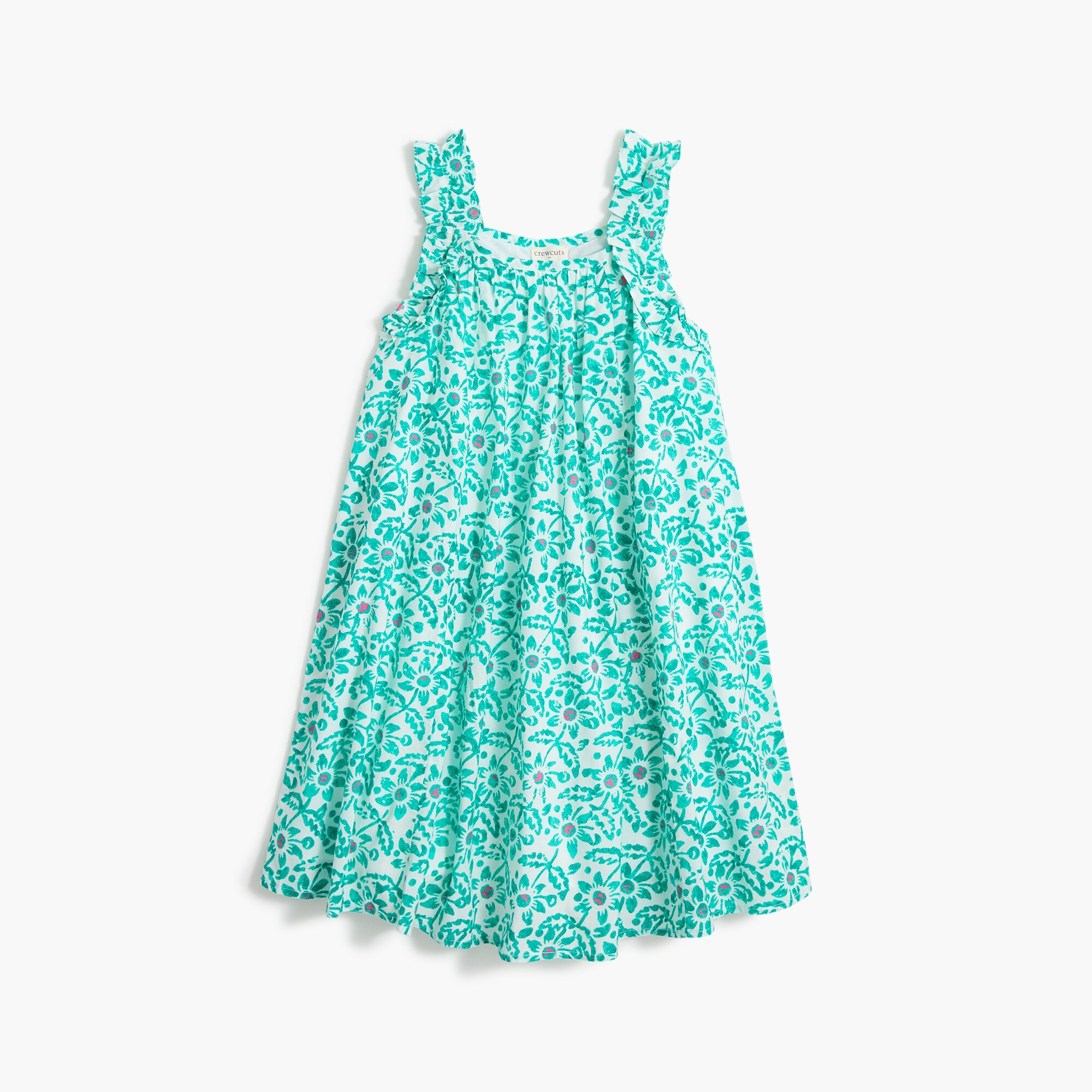 Girls' floral cotton dress