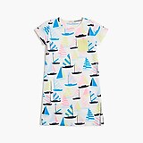 Girls' sailboat pocket T-shirt dress