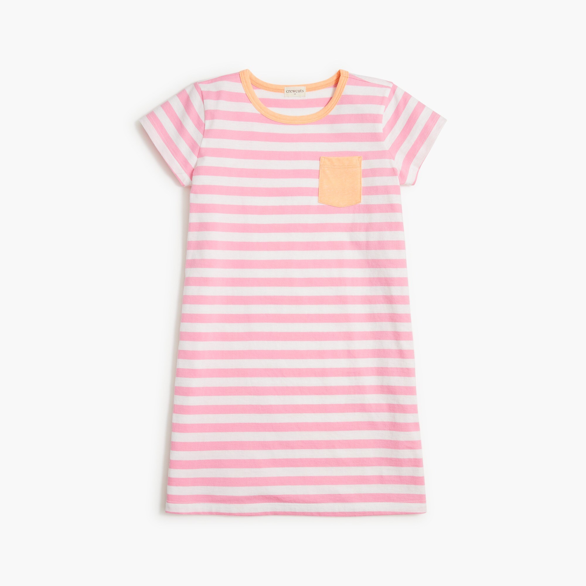 Girls' striped T-shirt dress