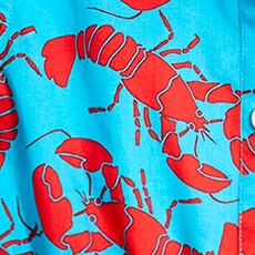 Girls' lobster shirt dress ISLAND TURQUOISE POPPY factory: girls' lobster shirt dress for girls