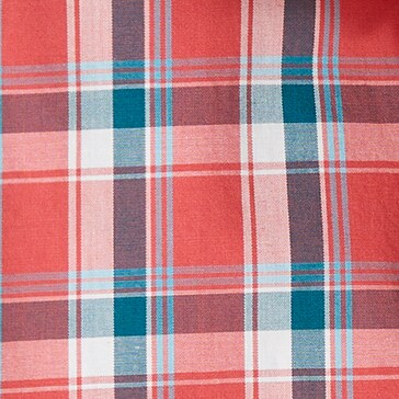 Printed slim flex casual shirt OLD RED VINTAGE PEACOCK