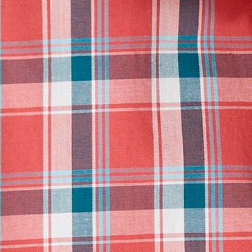 Slim plaid casual shirt OLD RED VINTAGE PEACOCK 