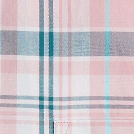 Slim plaid casual shirt SERENE SKY WHITE 