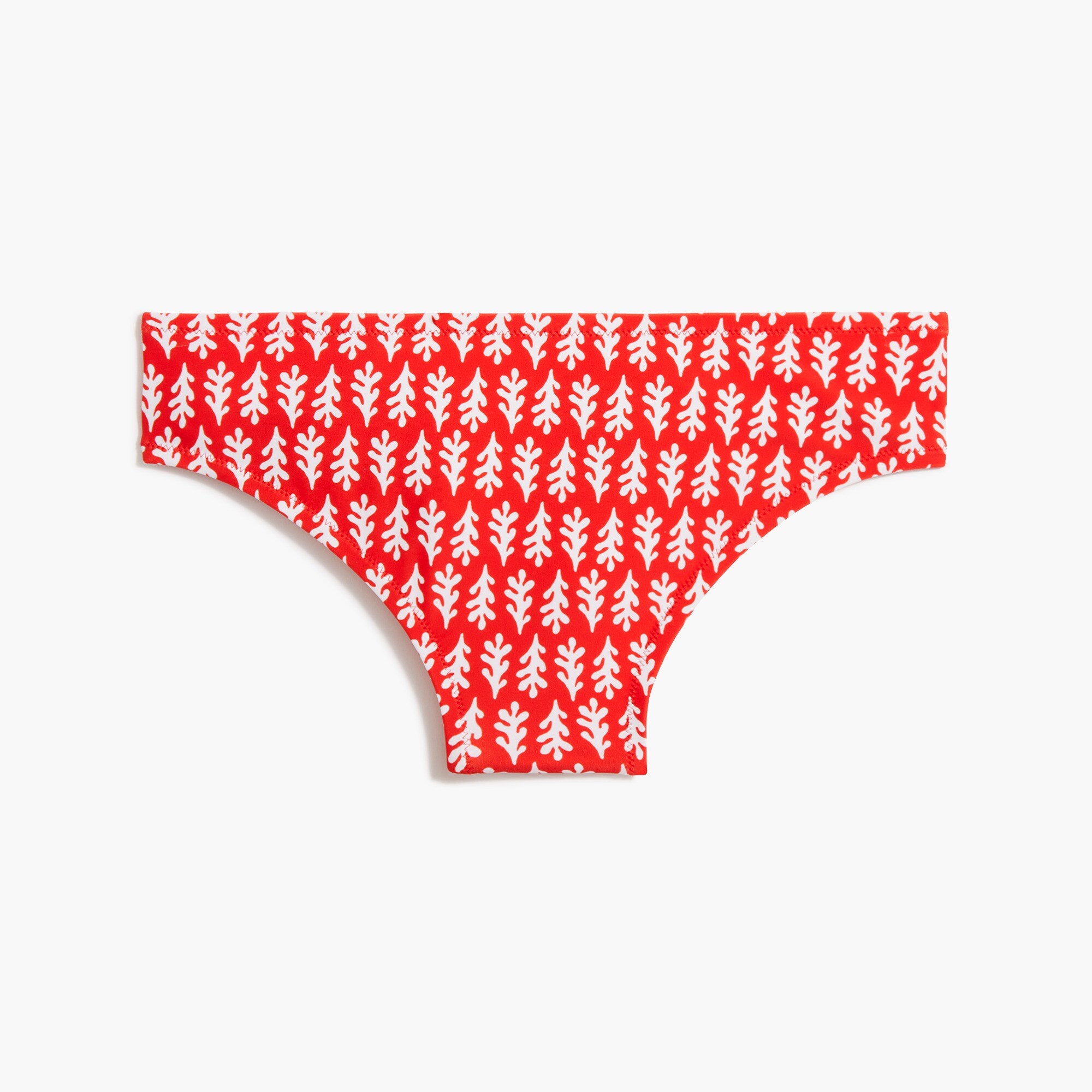  Printed mid-rise bikini bottom