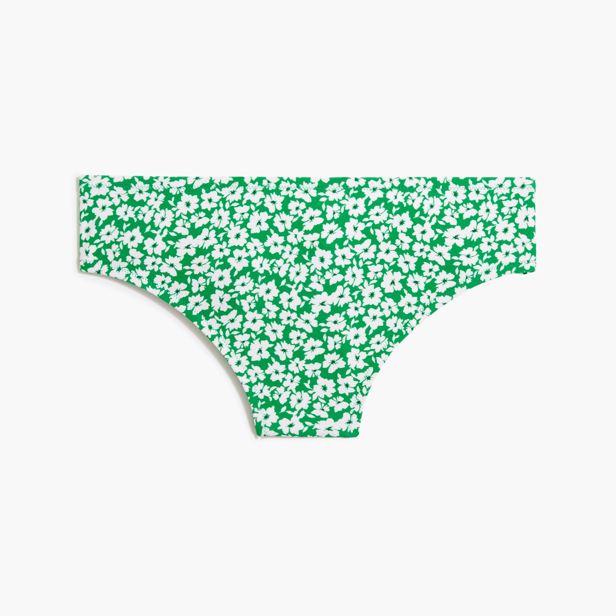  Printed mid-rise bikini bottom