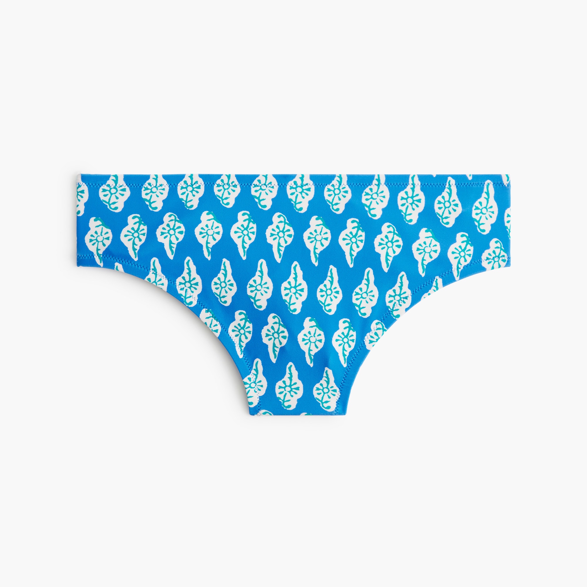 Printed mid-rise bikini bottom